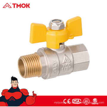 Forged Brass Gas Ball Valve Valvula De Gas 1/2"-2" with Butterfly Handle